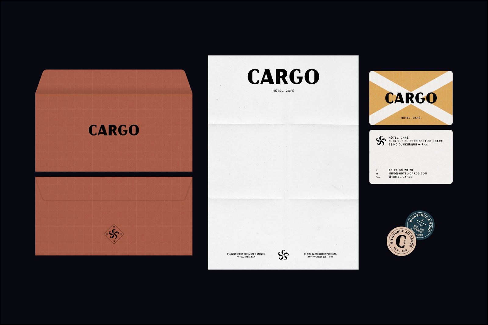 Image from the Dunkirk's Hôtel Cargo: A Nautical Branding Voyage by Midi:Quinze article on Abduzeedo