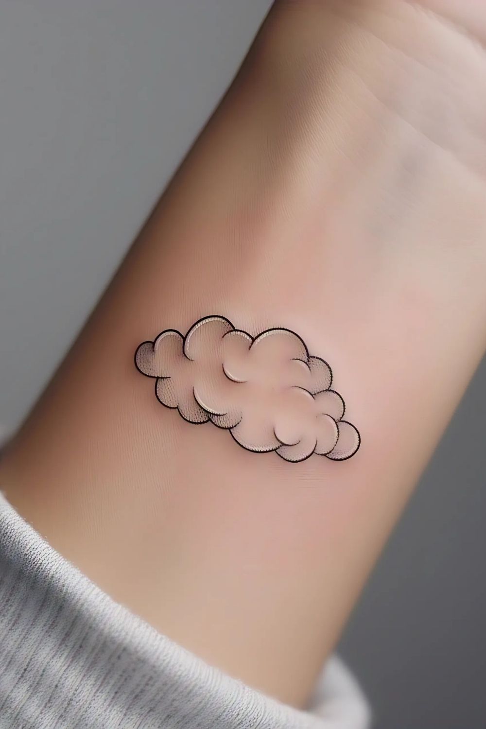 Small Cloud Tattoo Arm