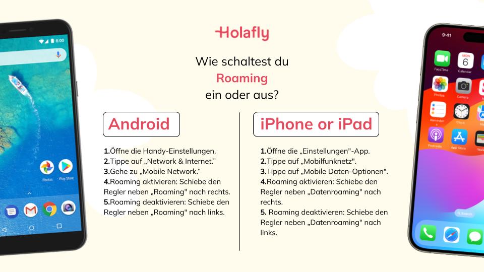 So schalten Sie roaming ein und aus