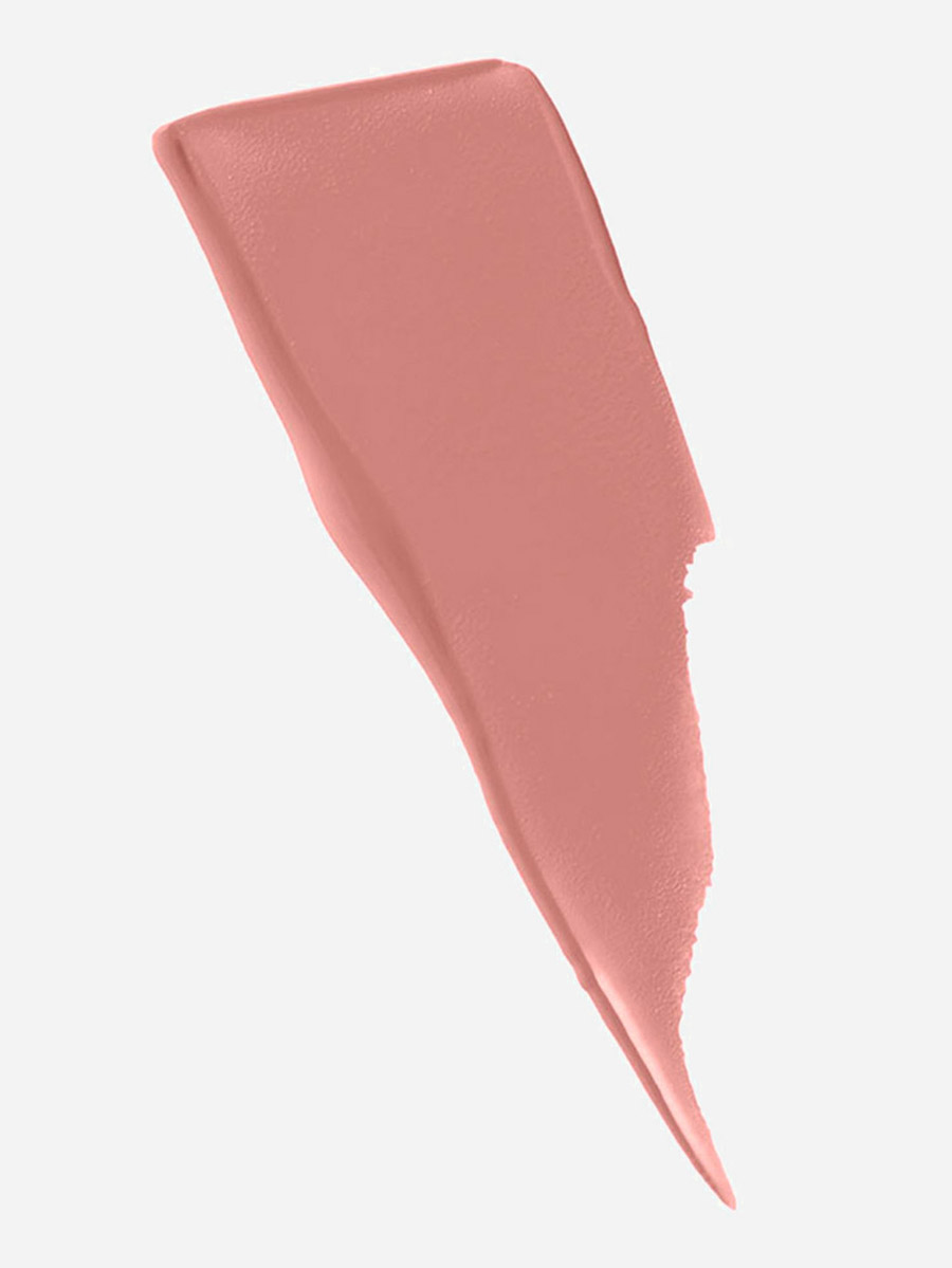 Maybelline SuperStay Matte Ink – Poet 60 lipstick swatch in a soft matte finish, ideal for daily wear. A muted, chic tone from Maybelline matte lipstick collection.