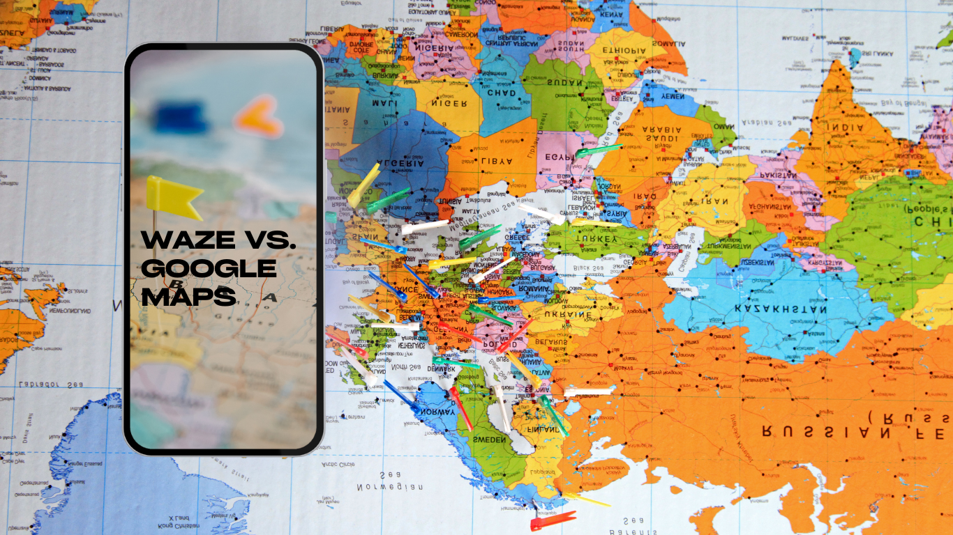 a map of the world with a phone and a map of the world