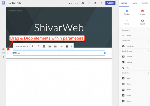 exemples de sites google