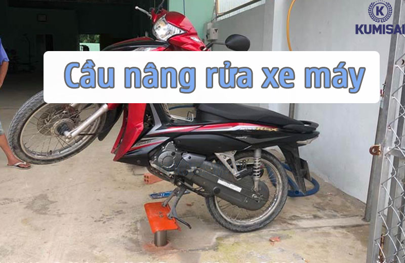 Cầu nâng rửa xe máy là gì?