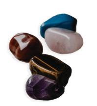 A group of different colored rocks

AI-generated content may be incorrect.