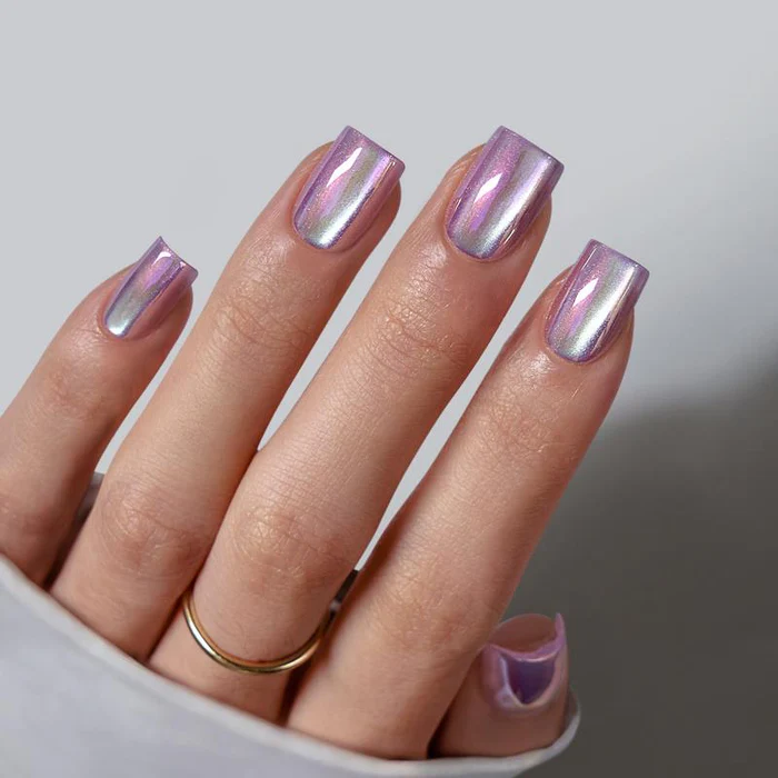 Milky Lavender for Simple Summer Nail Inspo Ideas