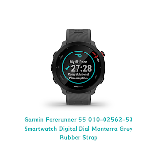 Garmin Forerunner 55 Monterra Grey Rubber Strap