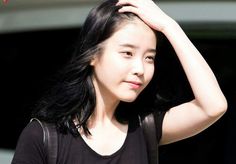 This contain an image of  IU
With out makeup