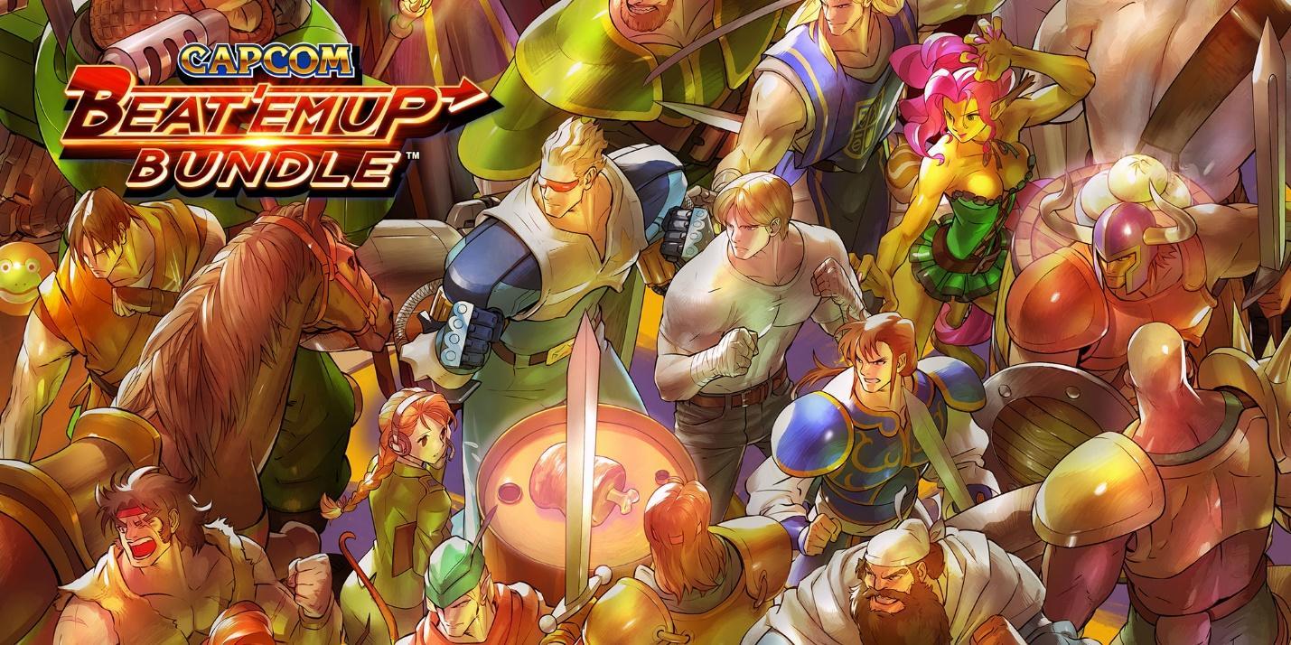 The Official Picture of Capcom Beat 'Em Up Bundle with its characters, One of best arcade games for switch