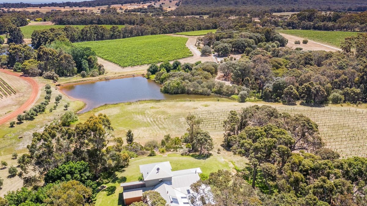 Aerial view of Edwards winery