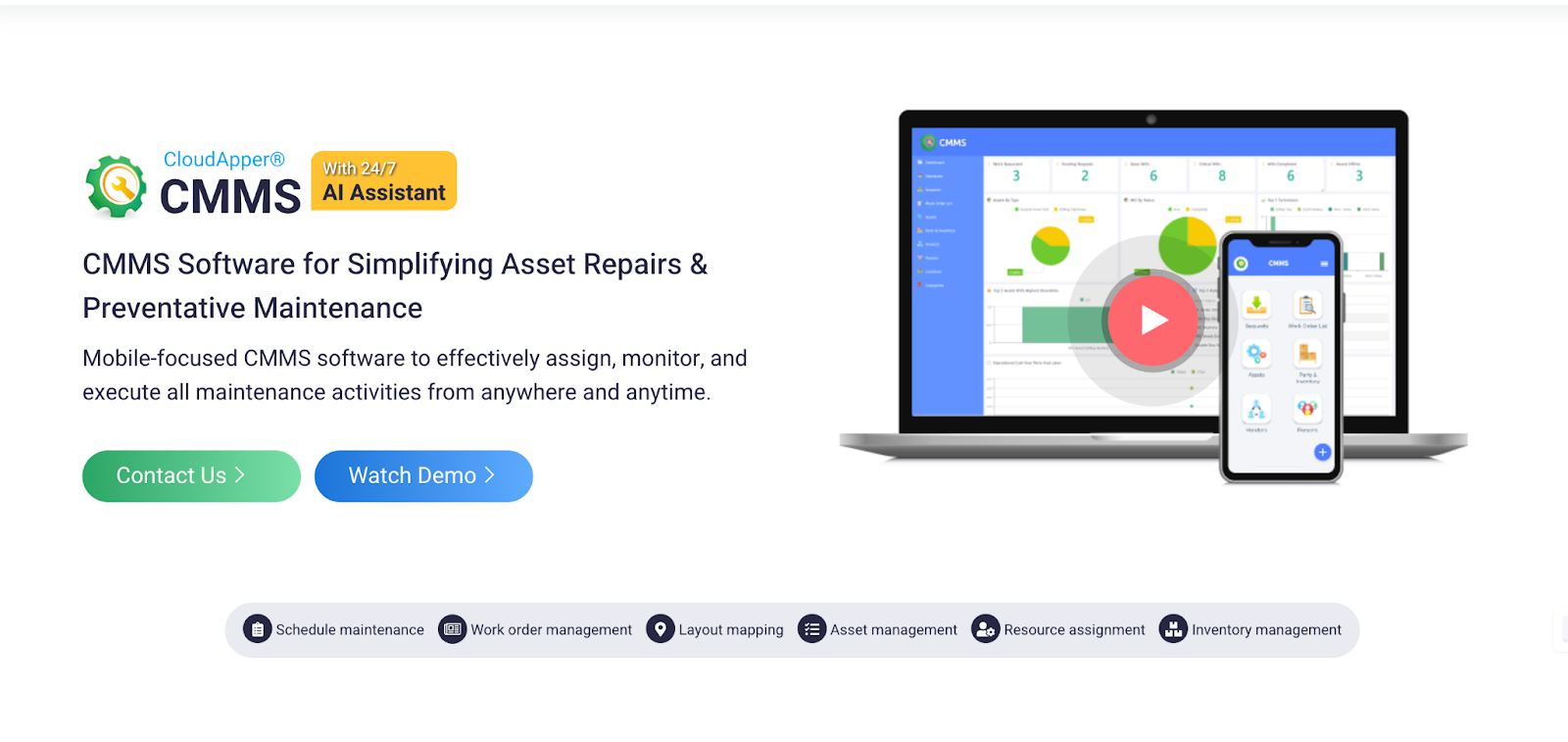 CMMS for enhanced maintenance management with conversational AI