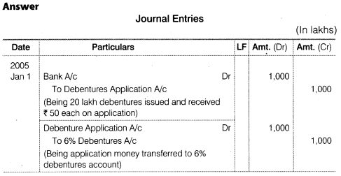 NCERT Solutions for Class 12 Accountancy Part II Chapter 2 Issue and Redemption of Debentures Do it Yourself IV Q5