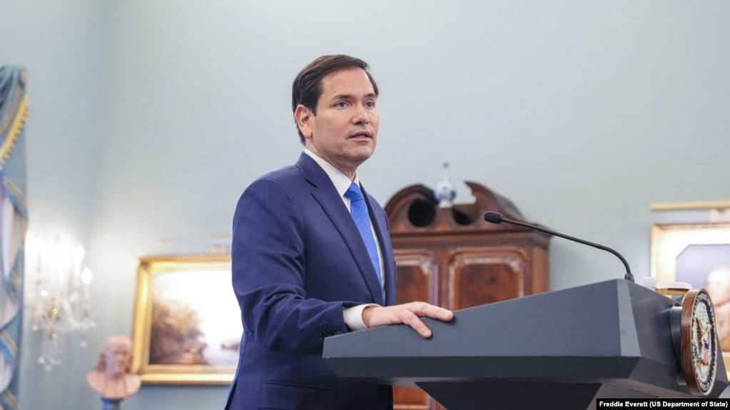 2025年7月1日,美国国务卿马尔科·卢比奥(Marco Rubio)在国务院举行的四方安全对话会议开幕式上发表讲话。(美国国务院官方照片)