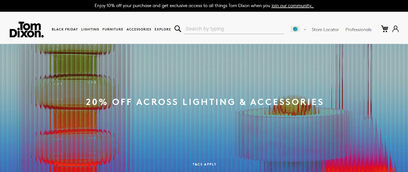 Home page for Tom Dixon