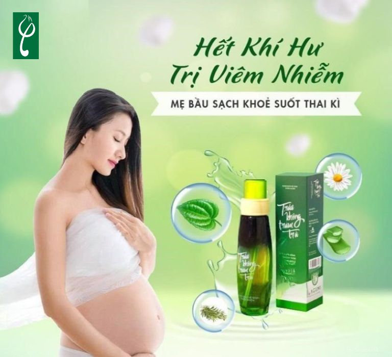 Dung dịch vệ sinh phụ nữ cho bà bầu bị viêm giúp cải thiện viêm nhiễm vùng kín