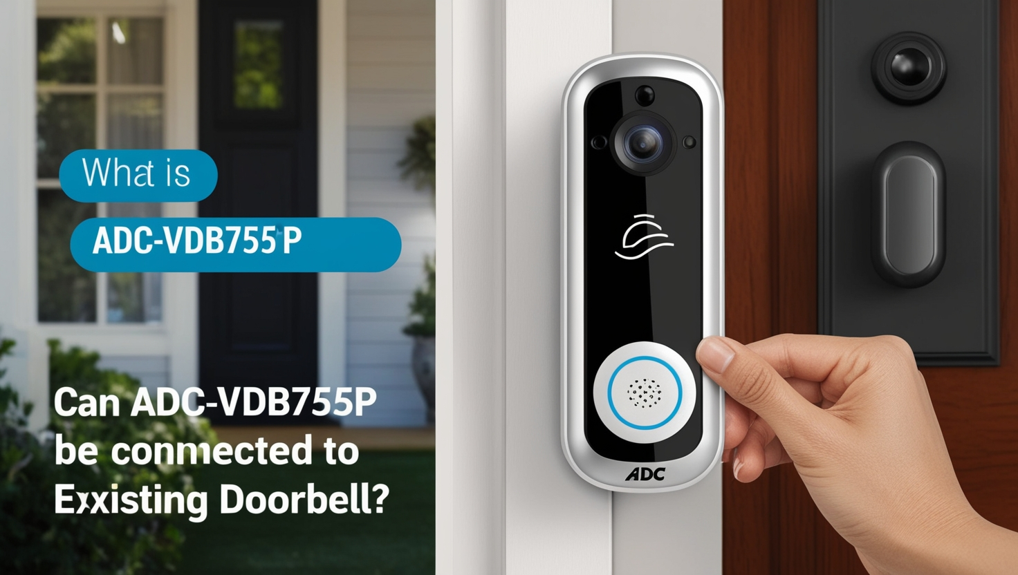 Can ADC-VDB755P Be Connected to Existing Doorbell