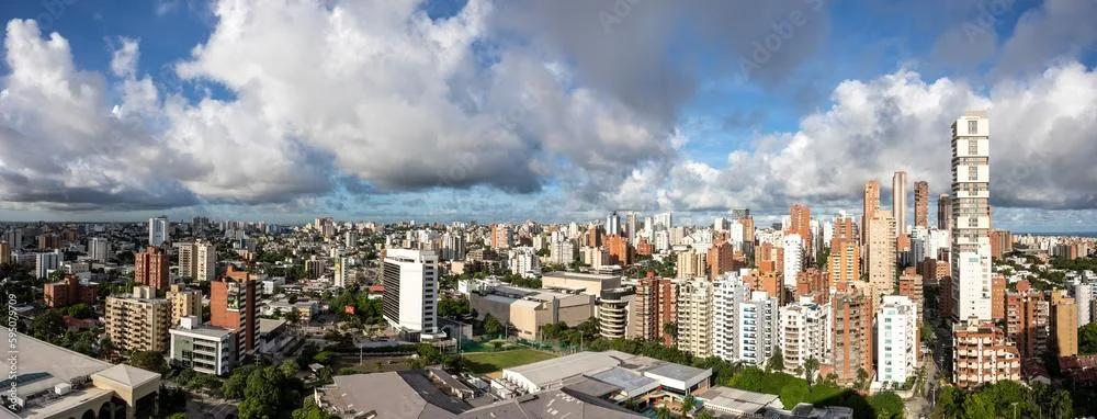 Panoramic view of the city of Barranquilla Colombia Stock Photo | Adobe  Stock