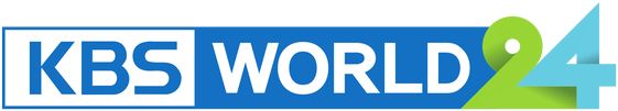 This may contain: the kbs world 4 logo