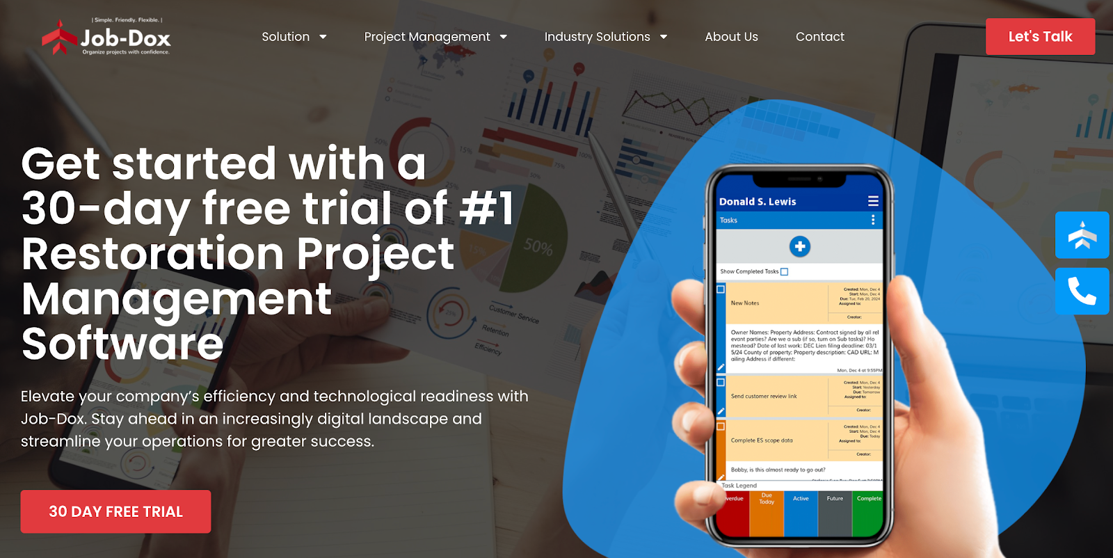 Job dox project management software