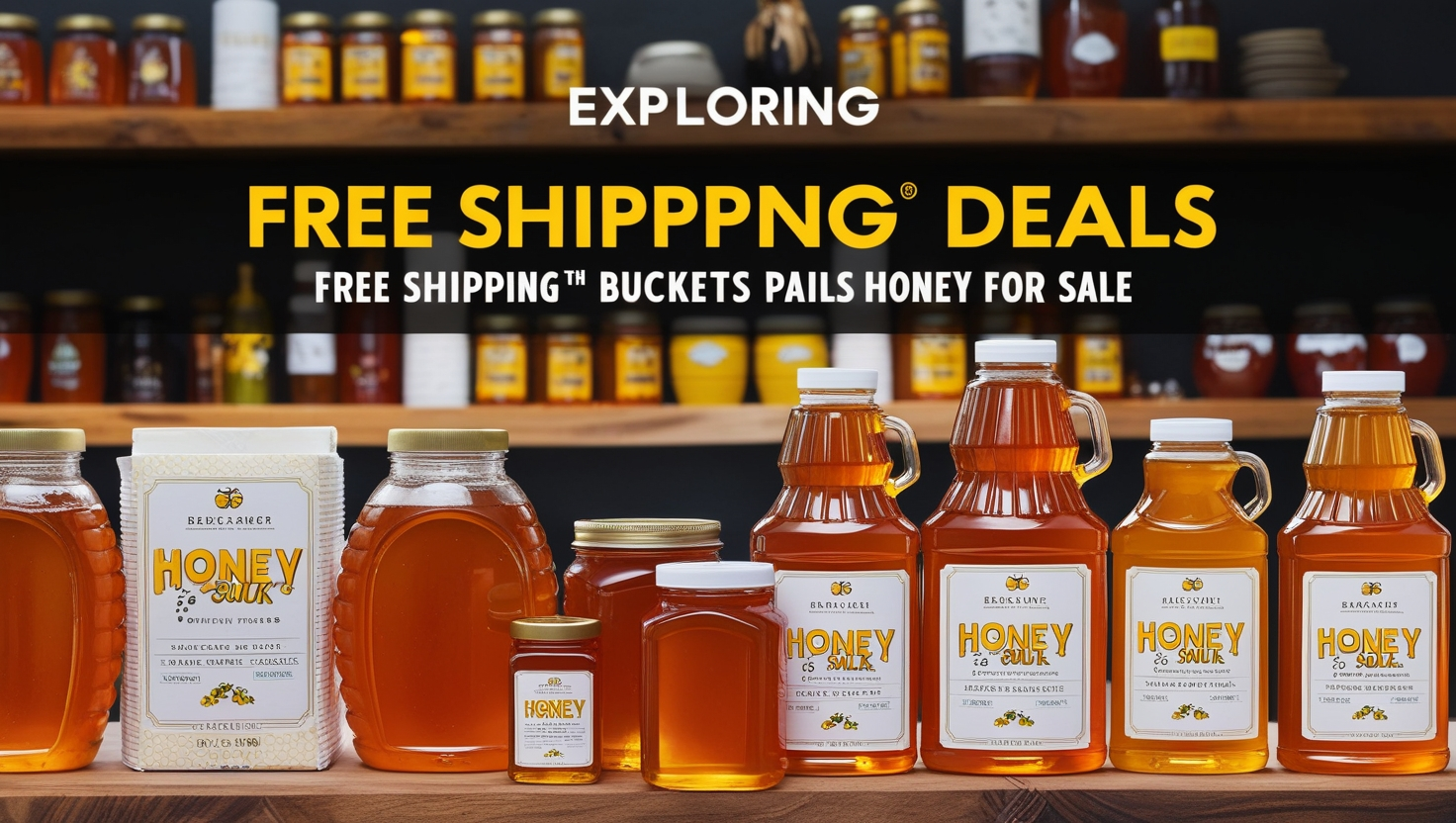 Free Shipping Buckets Pails Honey for Sale