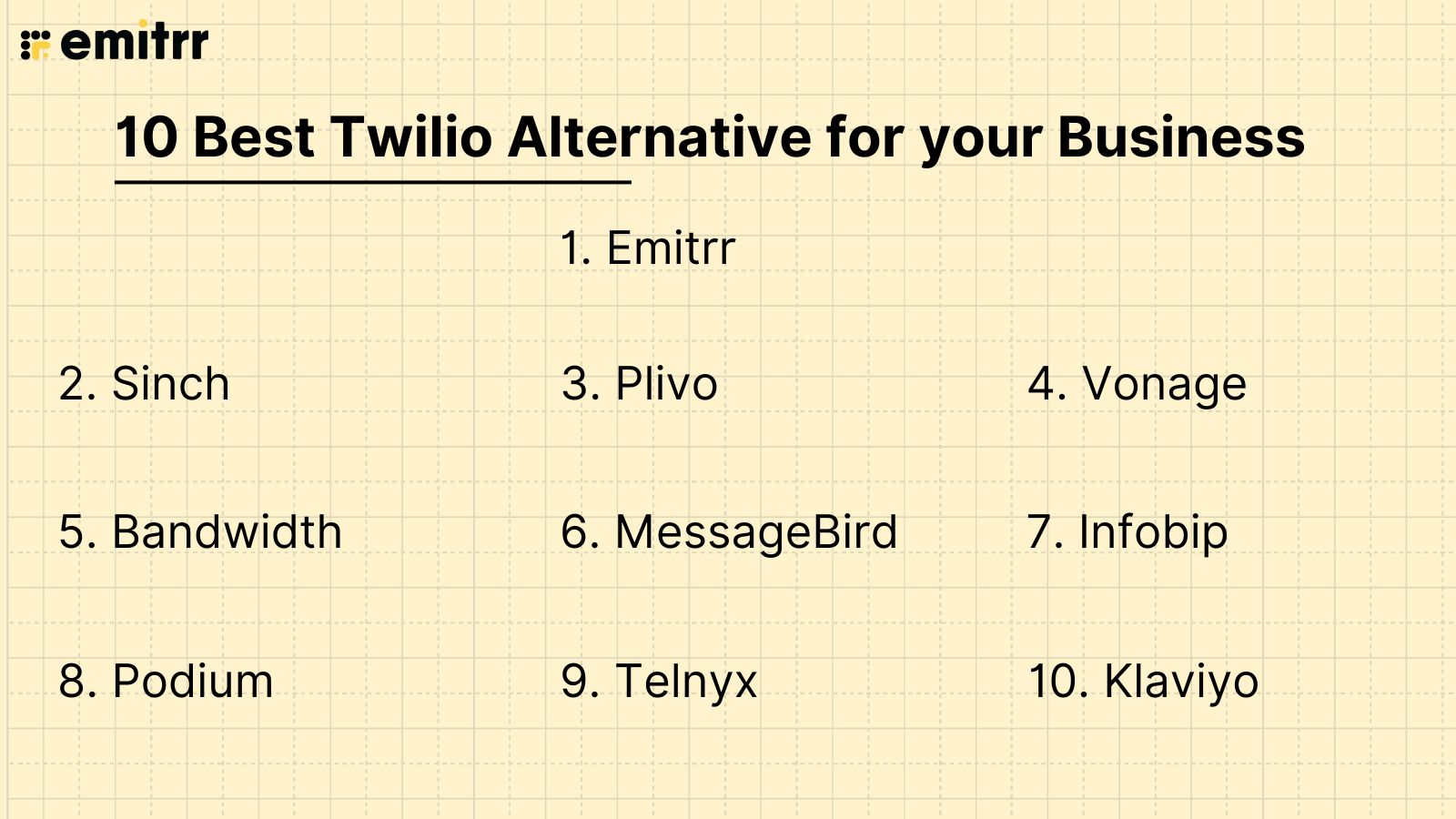 10 best twilio alternative for your business