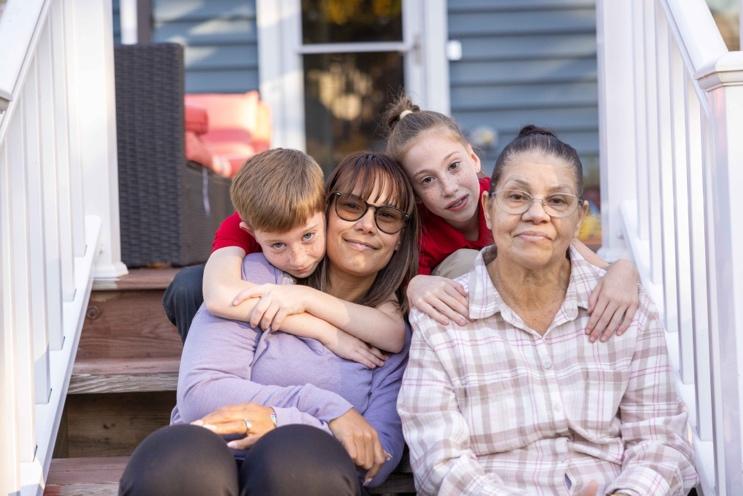 Meriam and Ruth spend time with family.