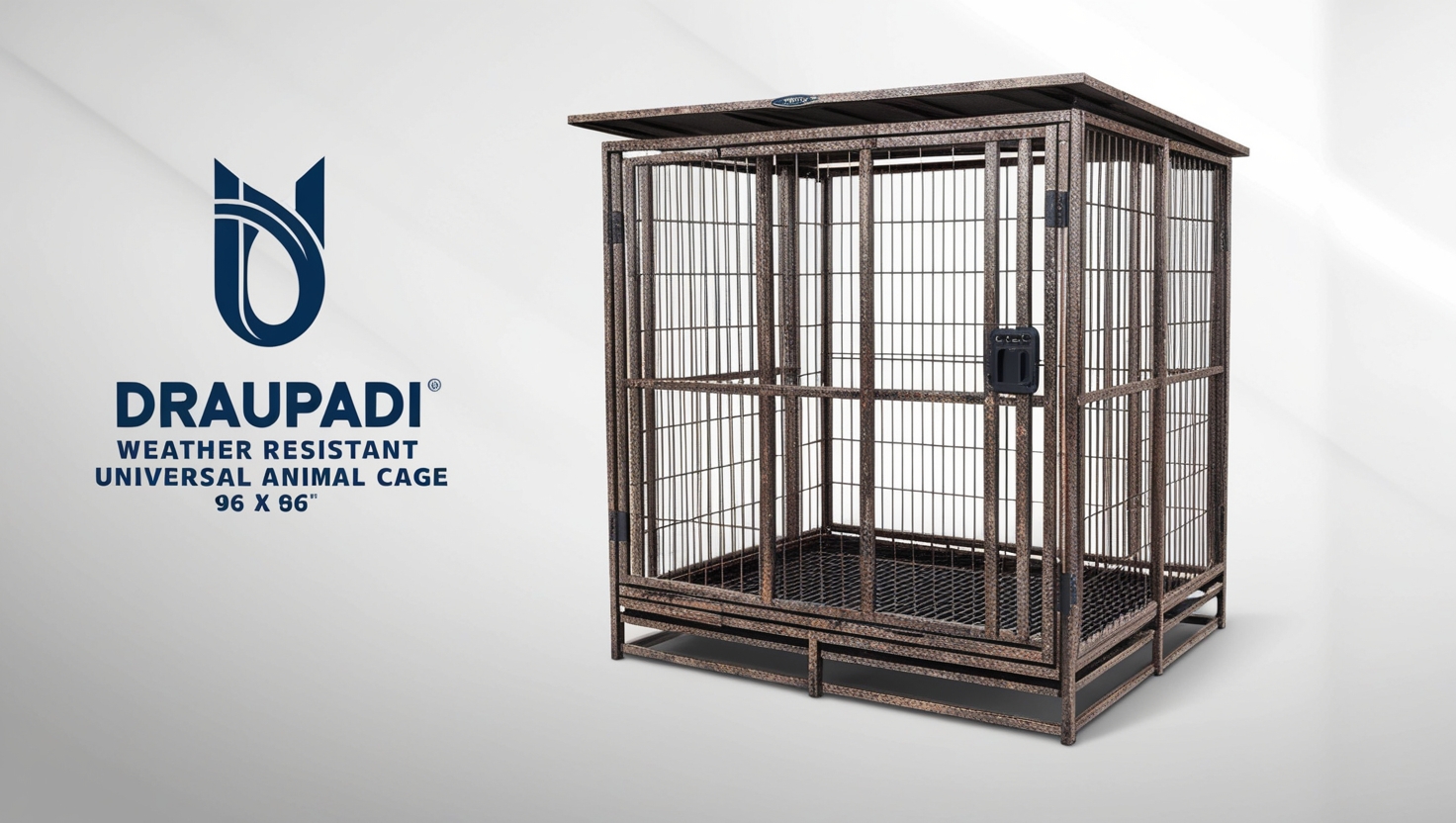 Draupadi Weather Resistant Universal Animal Cage 96 x 96