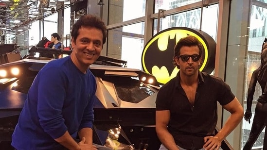 Arfeen Khan with Hrithik Roshan.