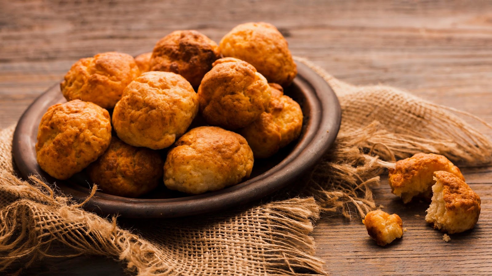 A plate of carrot puffs