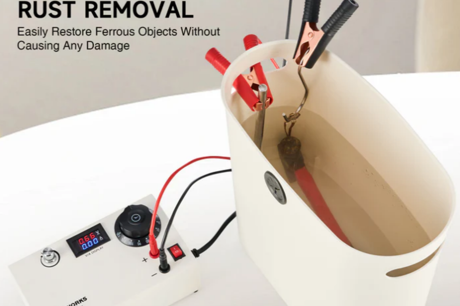 electrolysis kit for rust removal