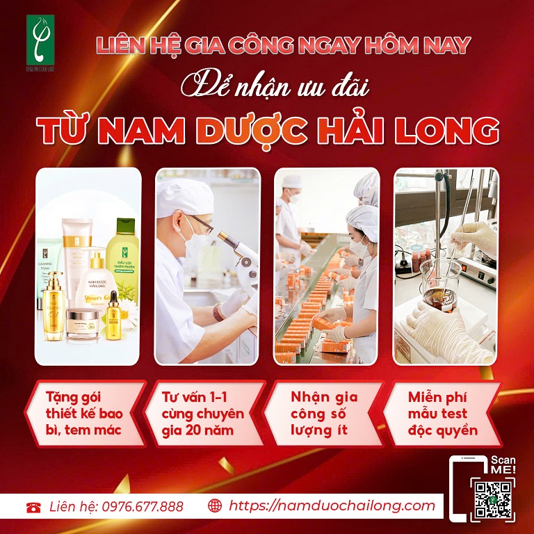 Các phương thức nhận báo giá gia công mỹ phẩm tại Nam dược Hải Long