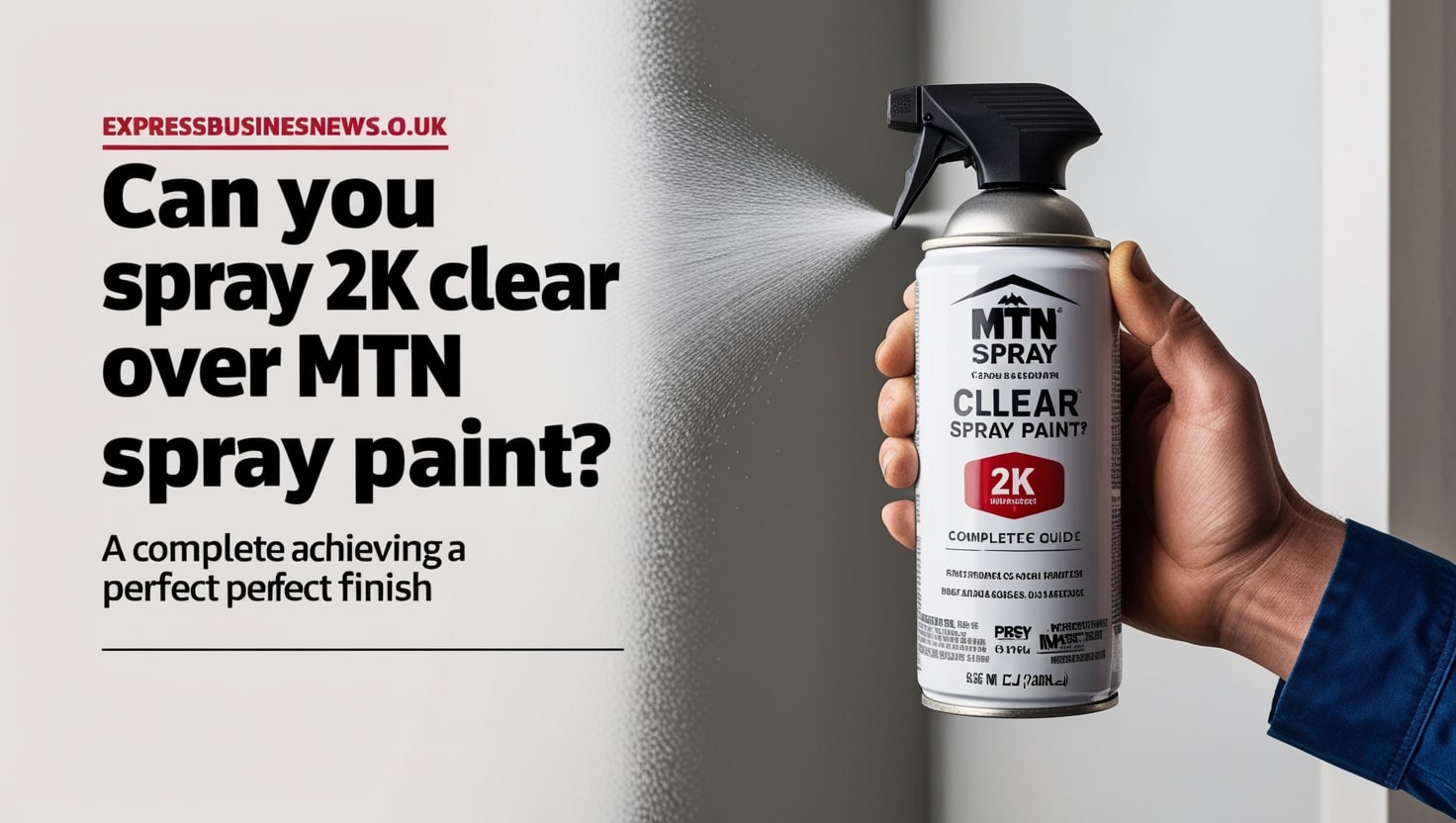 Can you spray 2K clear over MTN spray paint