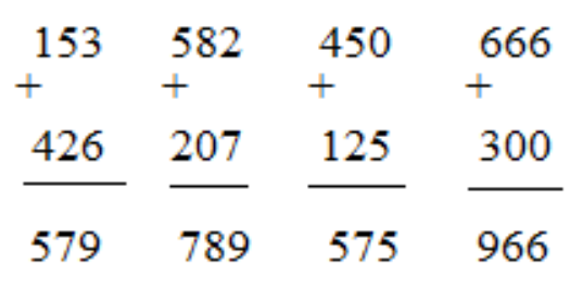 BÀI 76. PHÉP CỘNG ( KHÔNG NHỚ) TRONG PHẠM VI 1000