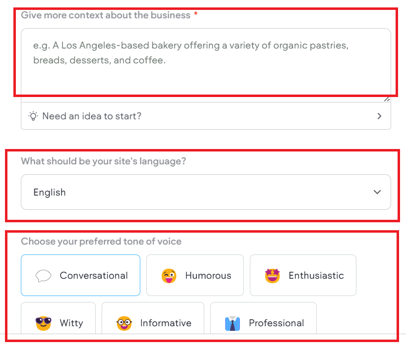 Snapps.ai add business details