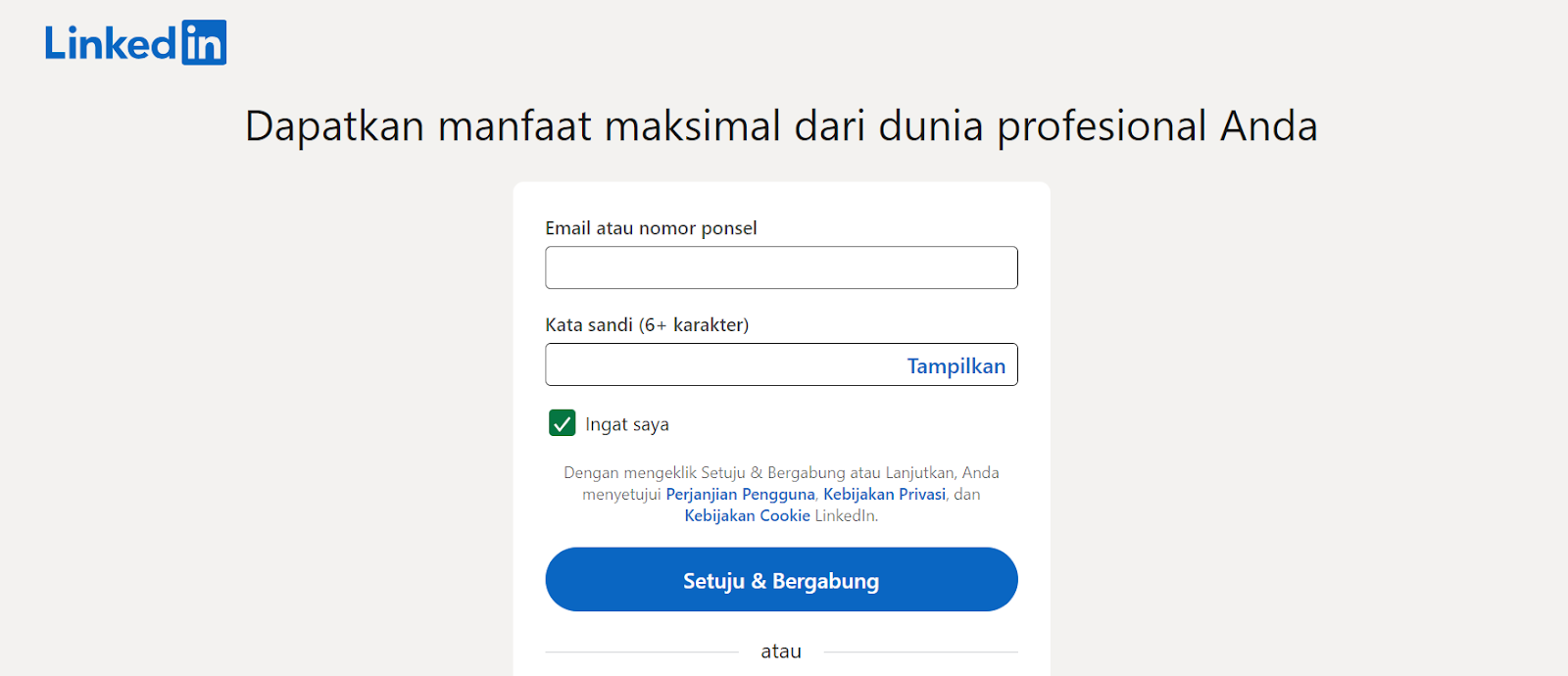 contoh linkedin mahasiswa baru