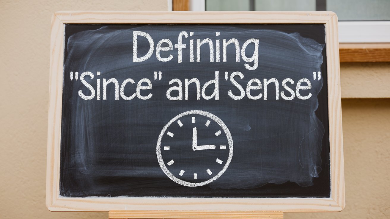 Defining “Since” and “Sense”