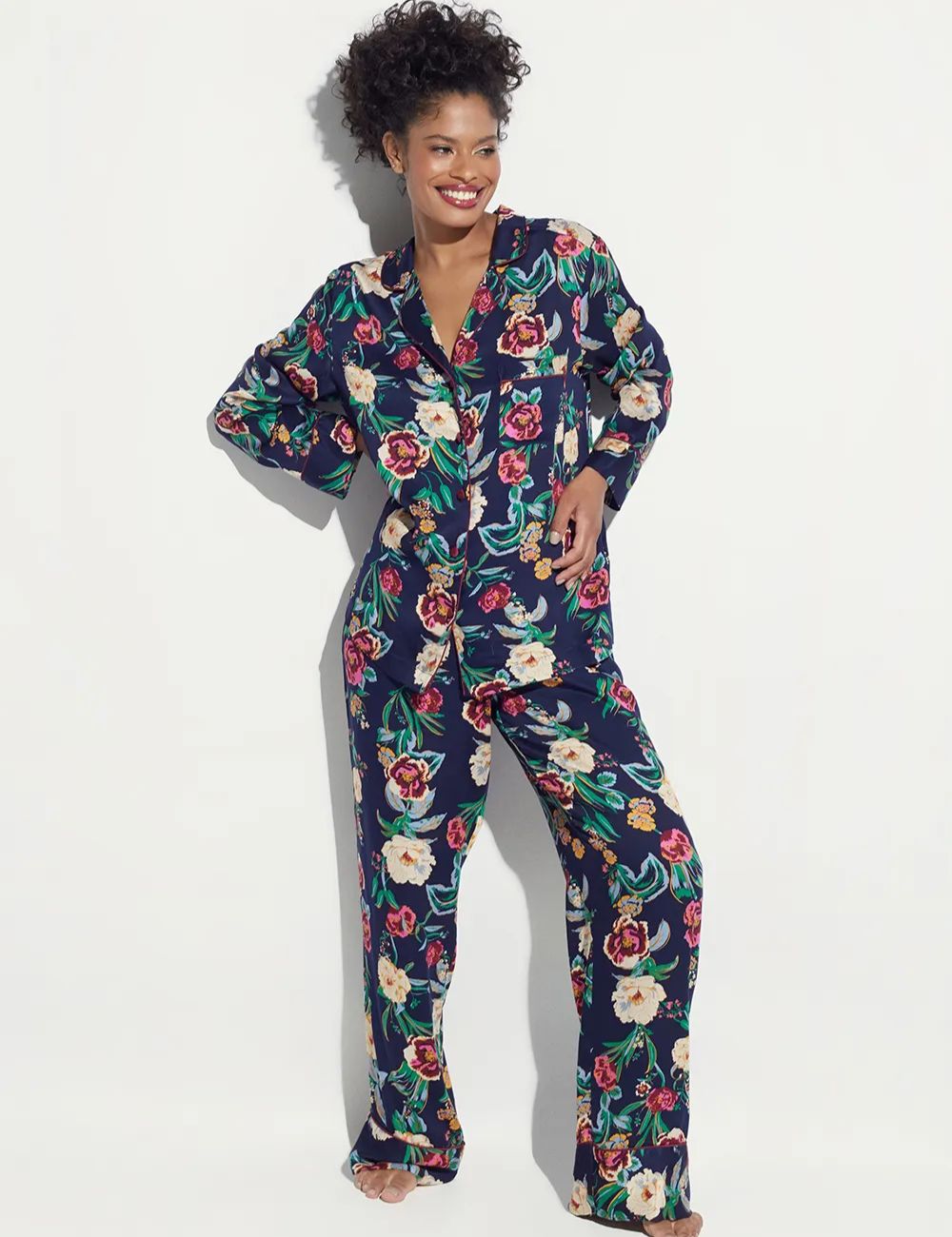 Pijama Longo Manga Longa Viscose Tokyo