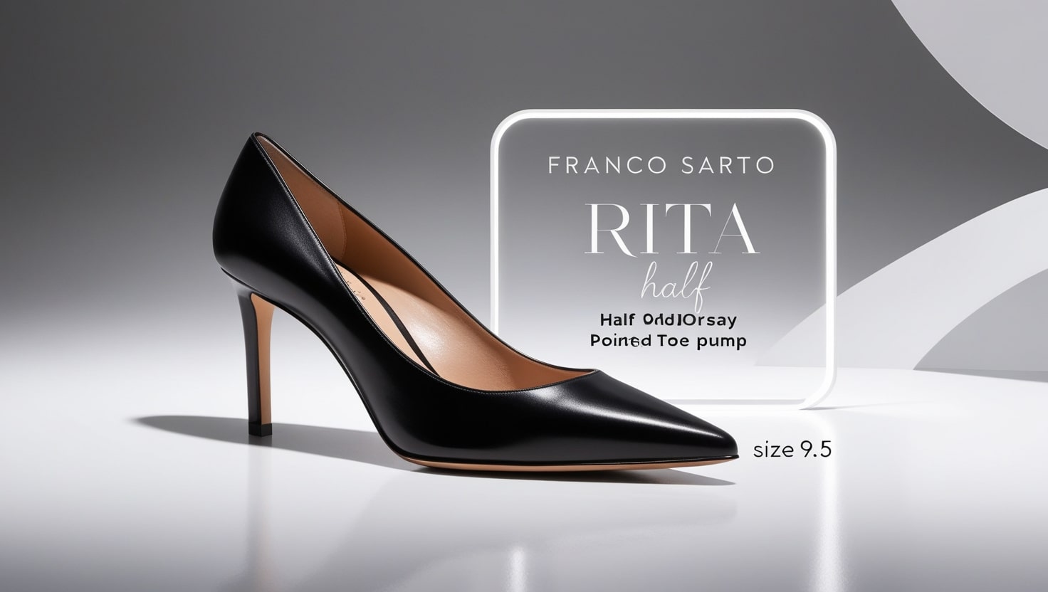 Franco Sarto Rita Half D'Orsay Pointed Toe Pump 9.5