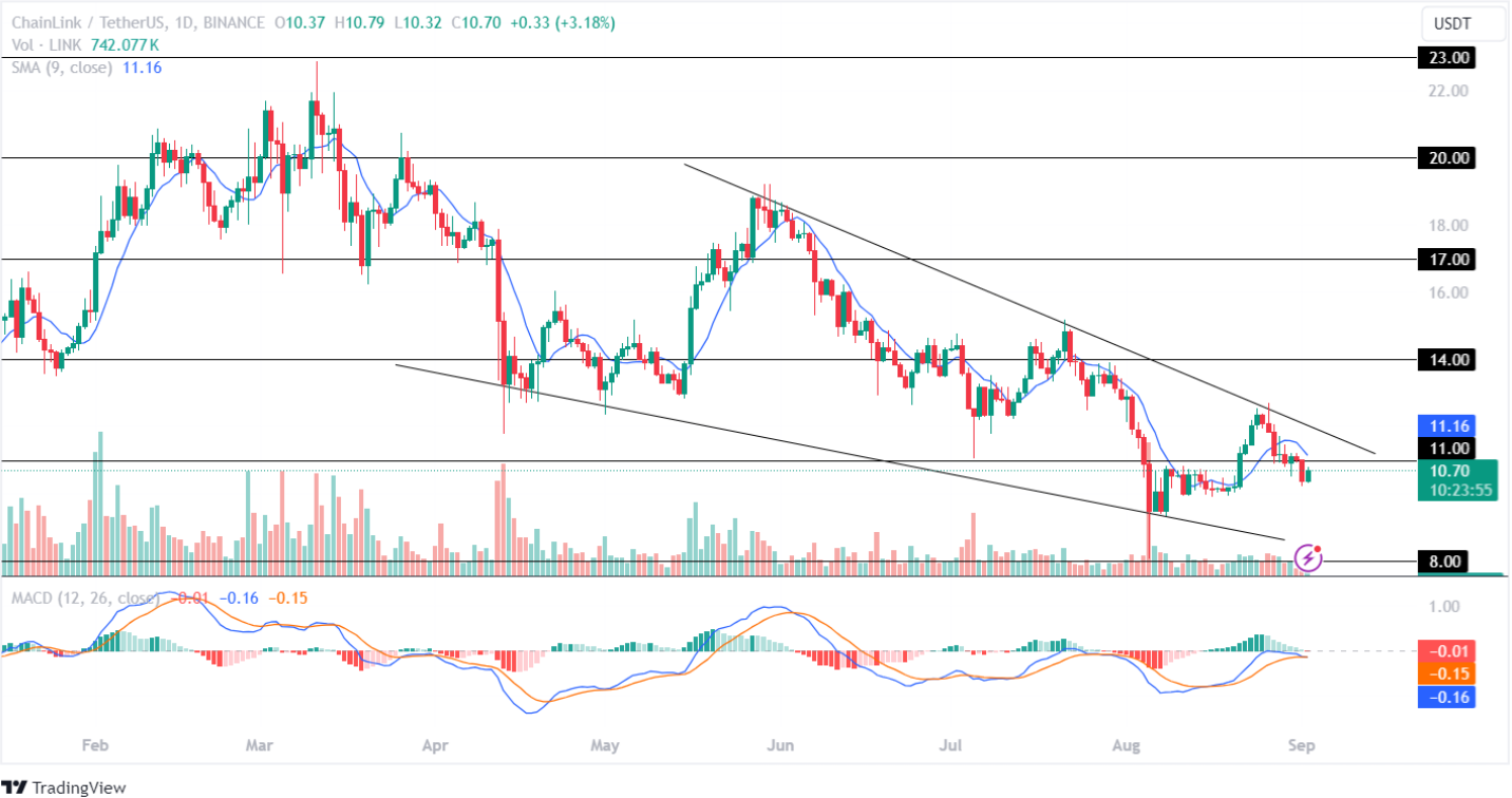 LINK  Price Analysis 2nd September 2024