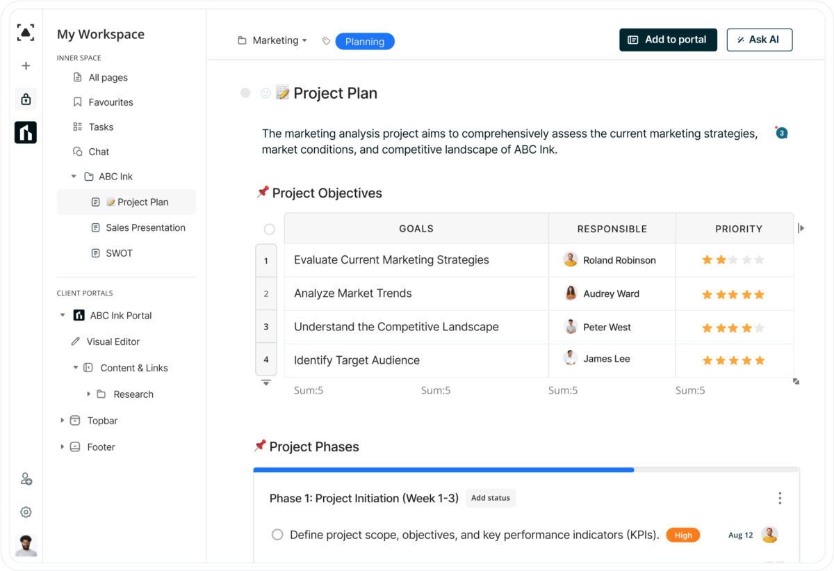 FuseBase Project Management