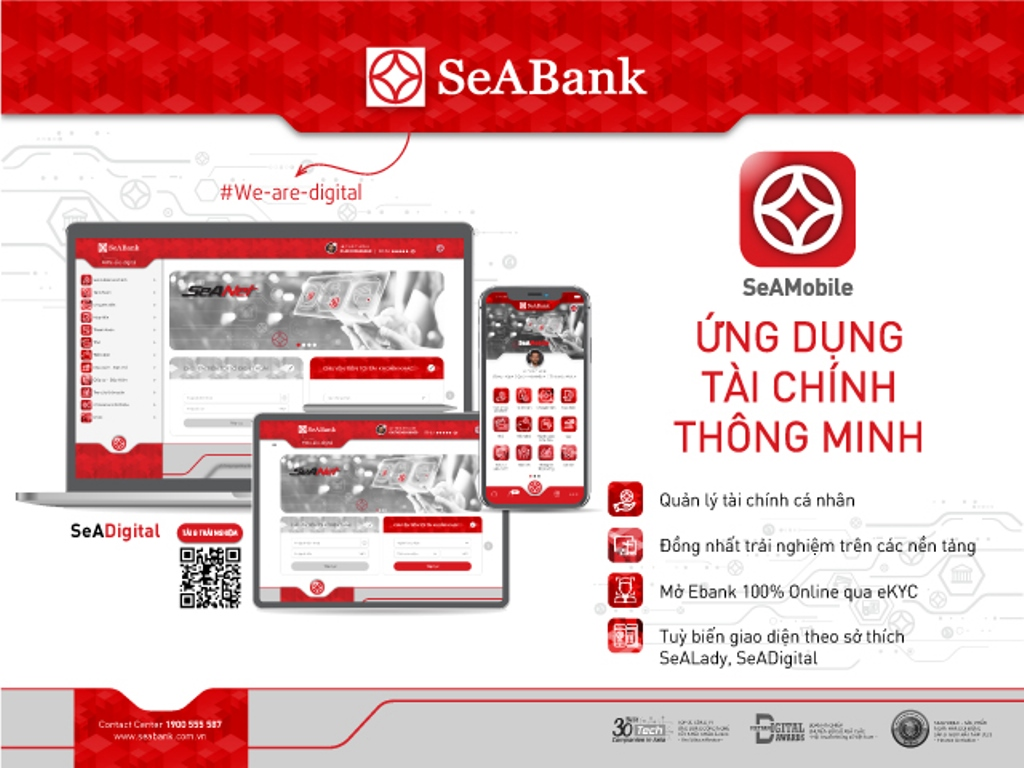 SeAMobile application supports customers in opening online cards flexibly and conveniently.