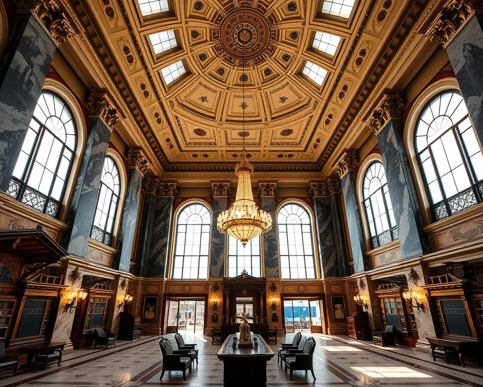 interior del ayuntamiento de Oporto