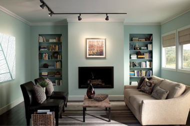 top lighting ideas for your living room remodel track lights above fireplace artwork custom built michigan