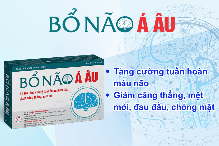 Viên uống Bổ Não Á Âu giúp cải thiện tình trạng tiền đình ở người trẻ hiệu quả