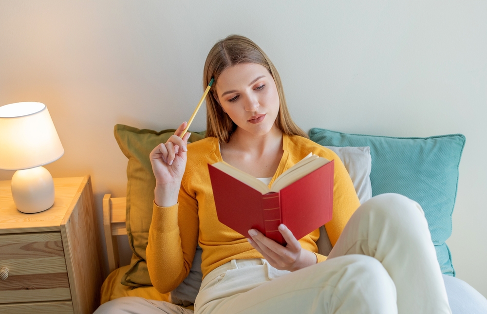 Pillows for reading.