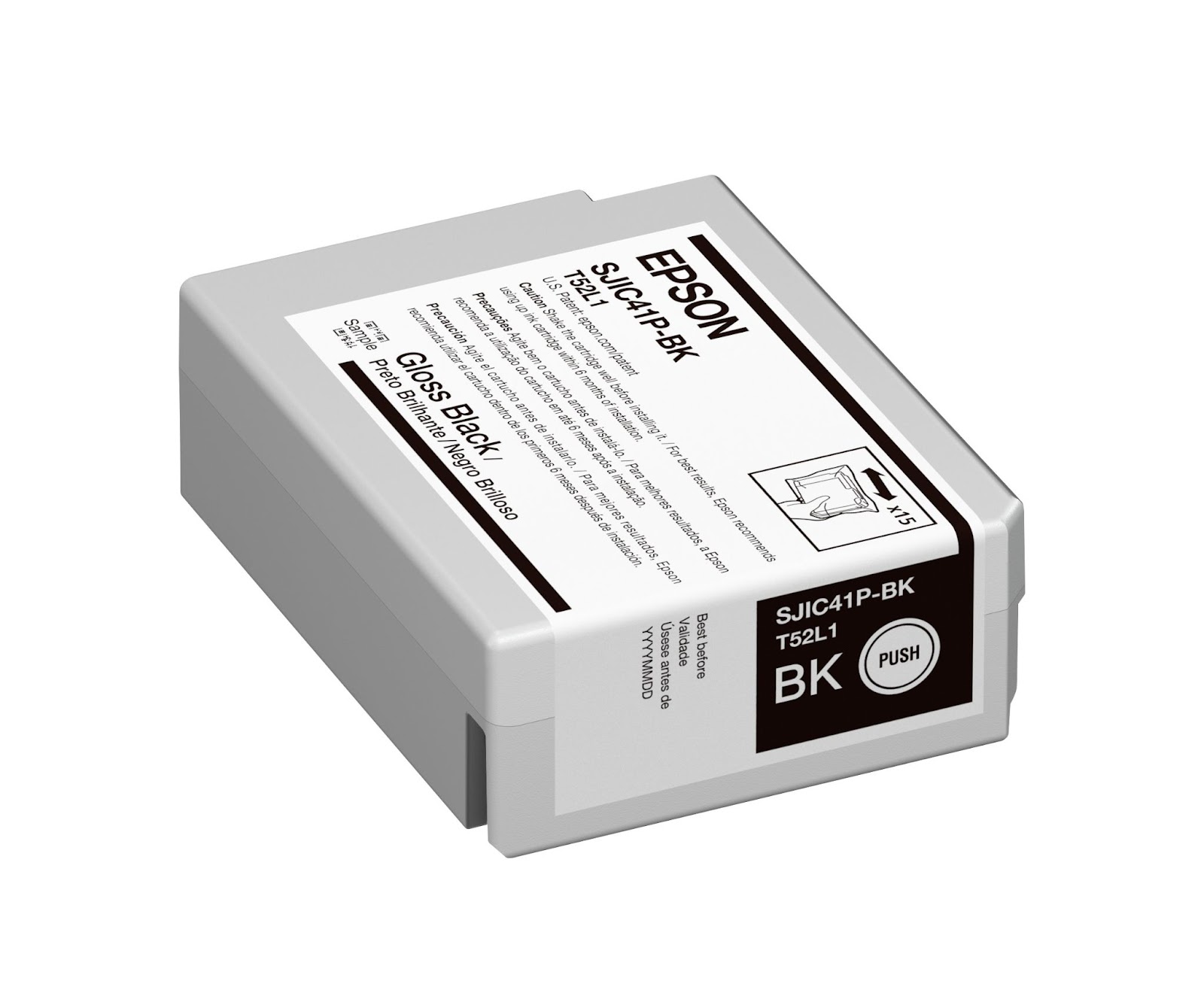 C4000 ink: gloss black