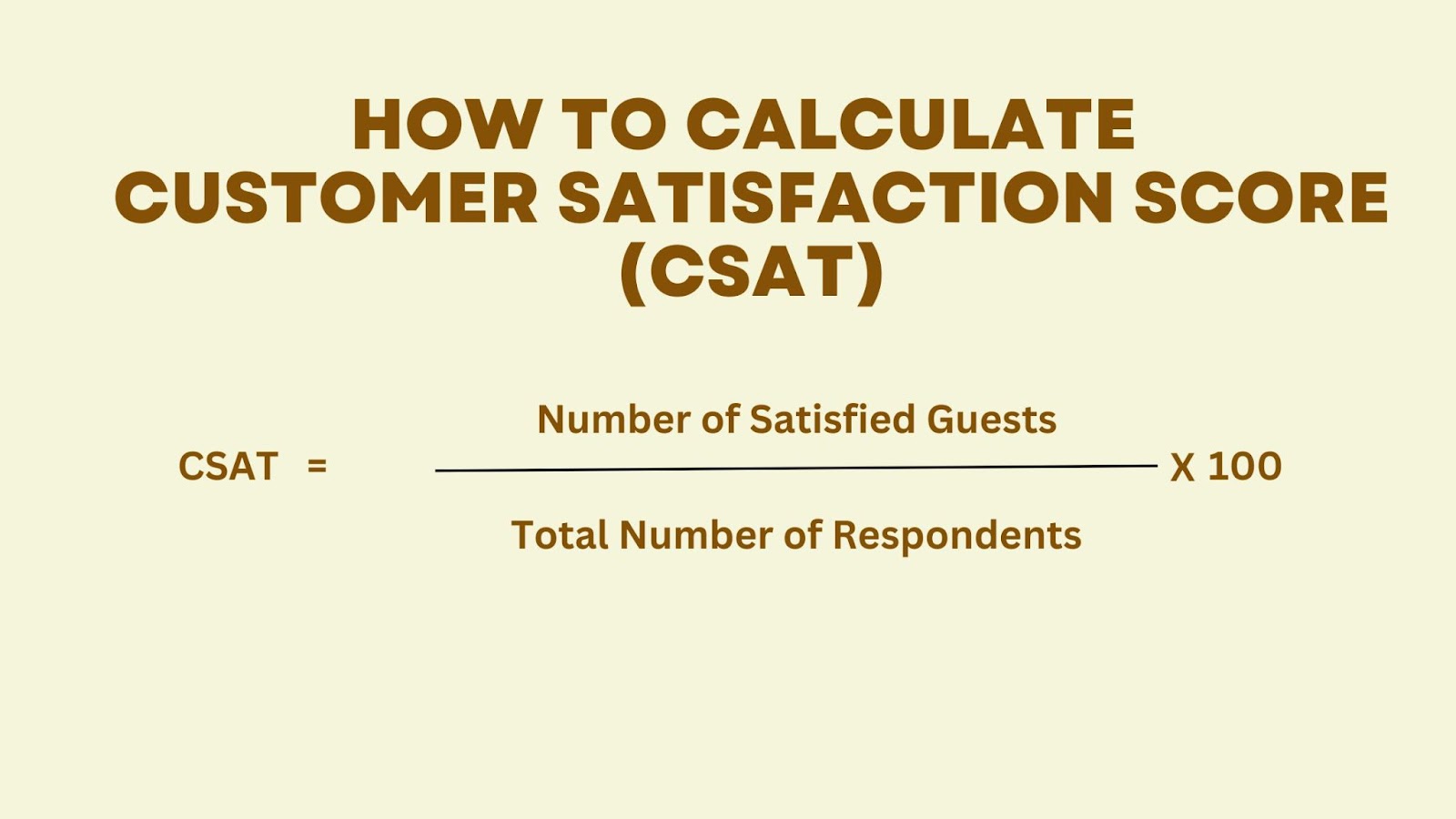 How to Calculate CSAT