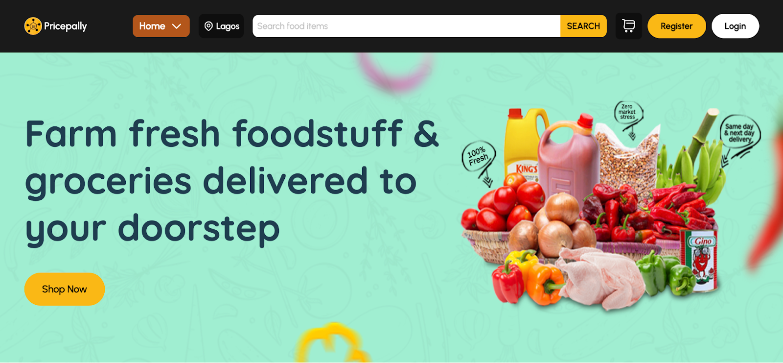 PricePally: home of farm fresh foodstuff delivered to your doorstep