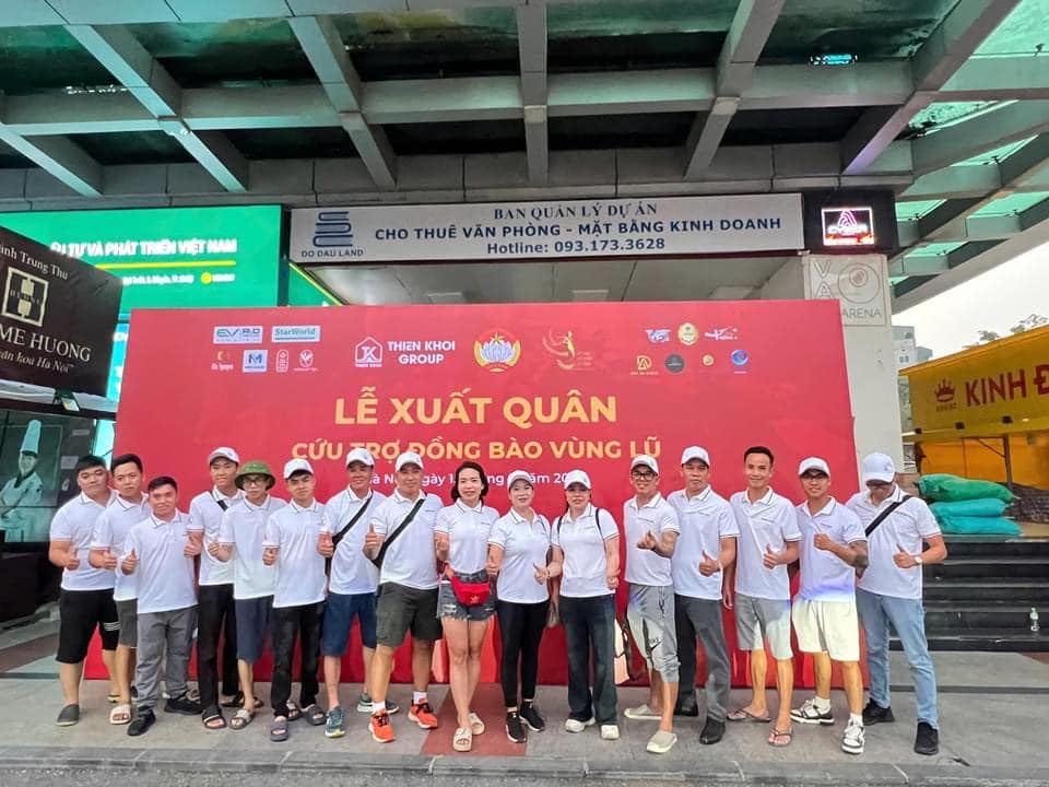Lễ xuất quân cứu trợ đồng bào vùng lũ của Thiên Khôi Group