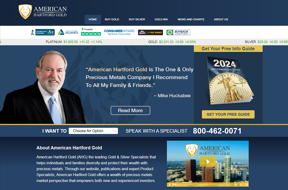 logo of American Hartford Gold