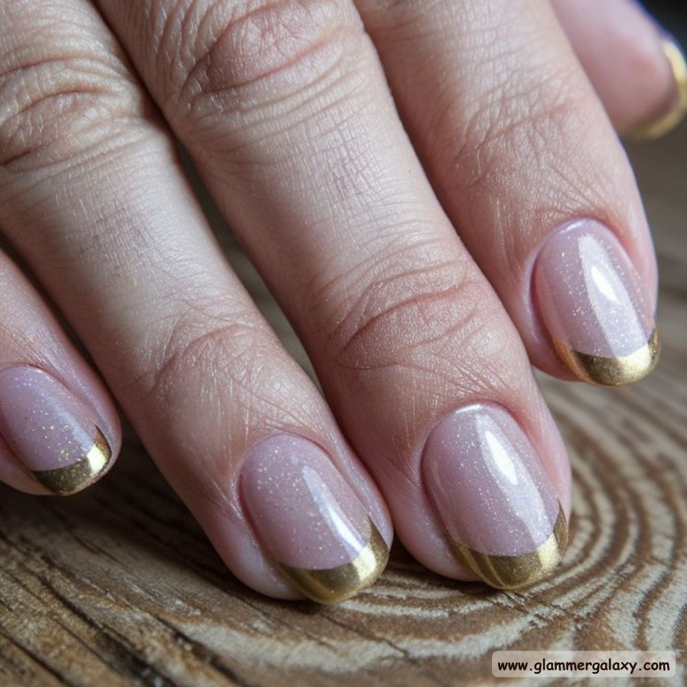 Short Fall Nail having Golden Cuffs
